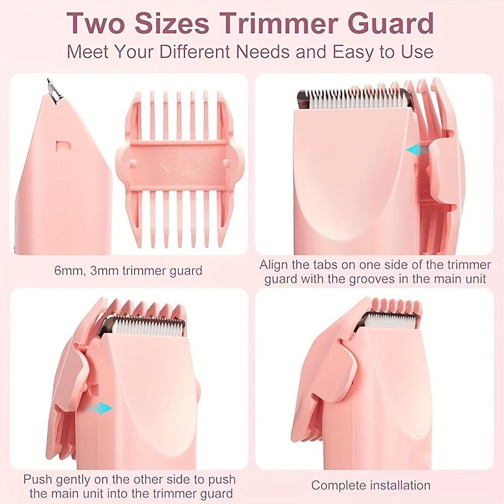 2-in-1 Women’s Dual-Head Electric Shaver & Bikini Trimmer – Gentle, Smooth, Rechargeable
