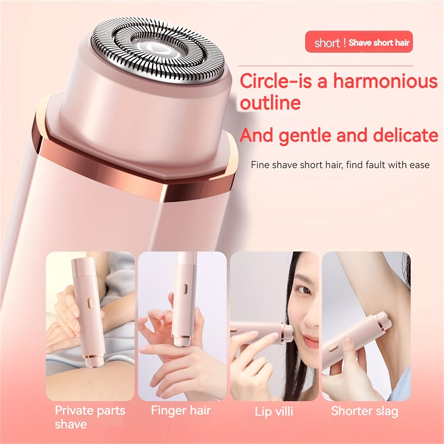 2-in-1 Women’s Dual-Head Electric Shaver & Bikini Trimmer – Gentle, Smooth, Rechargeable
